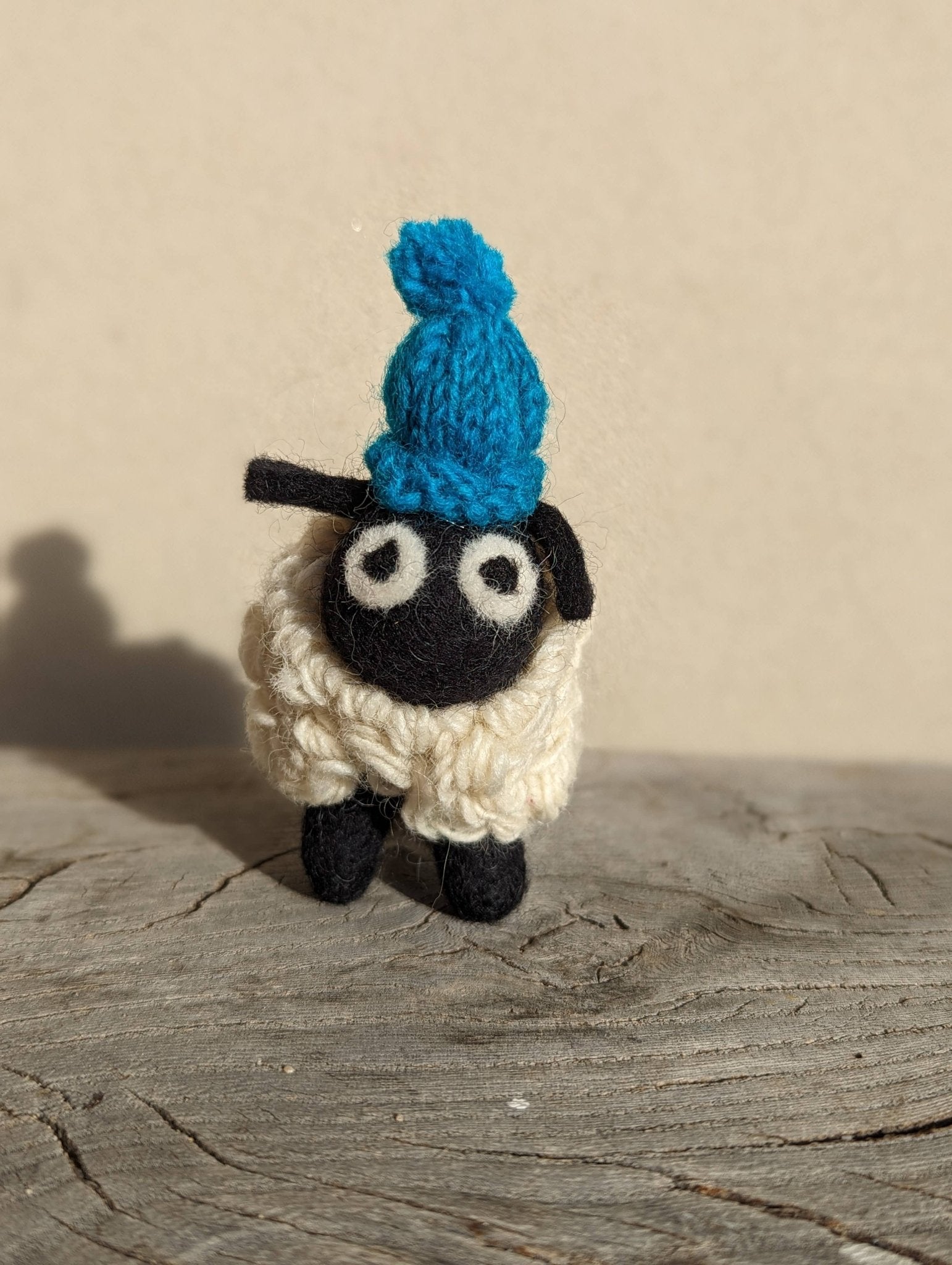 Felted Sheep with Knitted Beanie - The Red Squirrel