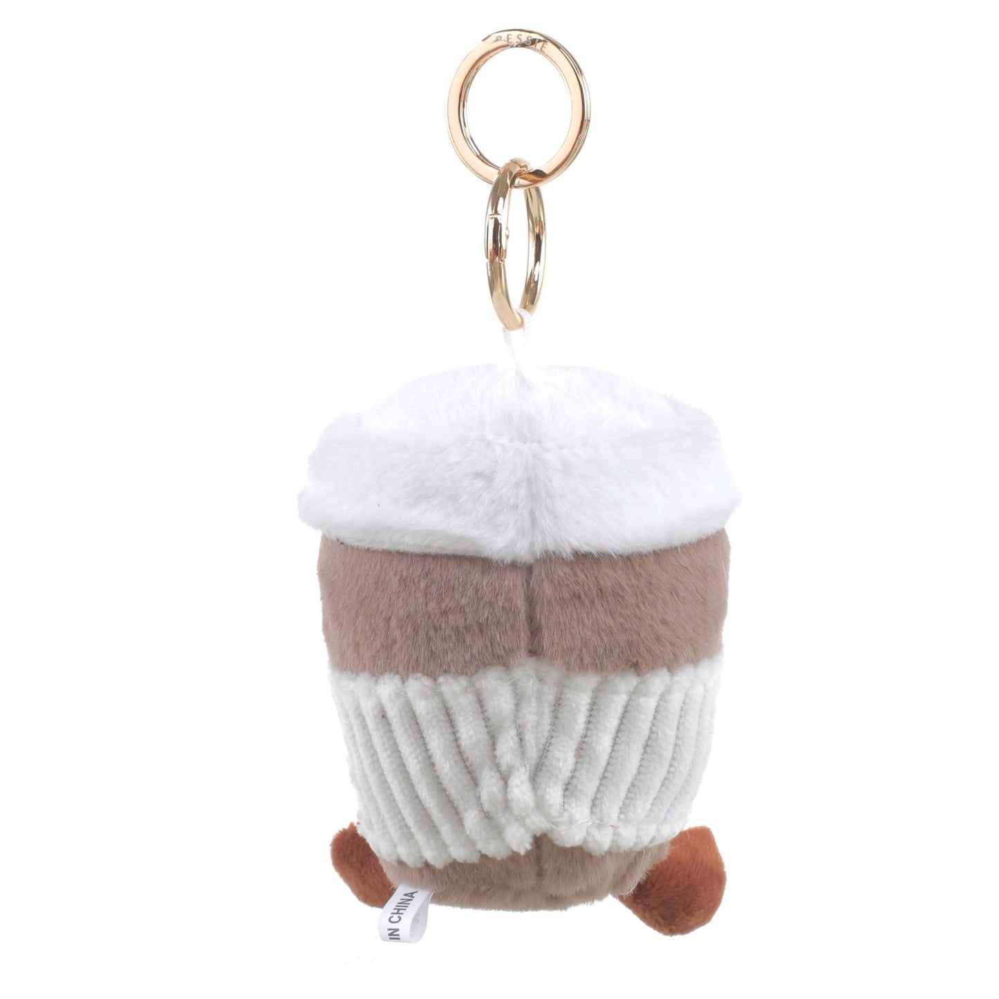 PLUSH COFFEE CUP BAG CHARM - The Red Squirrel