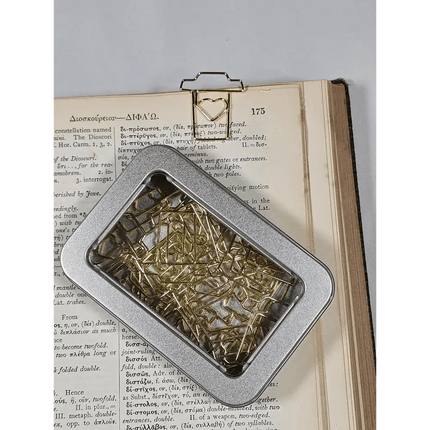 20 Coffee Cup paper clips in a tin.