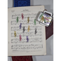 20 Treble Clef Musical note Paper clips in a tin. - paper clips