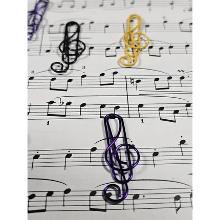 20 Treble Clef Musical note Paper clips