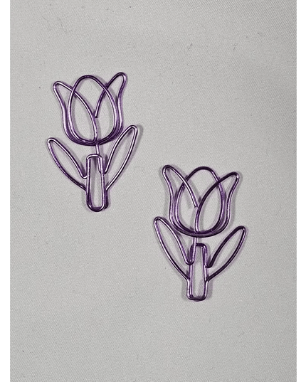20 Tulip Paper clips in a tin