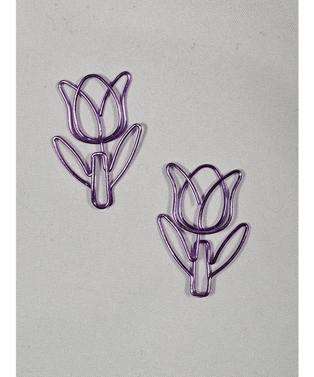 20 Tulip Paper clips in a tin