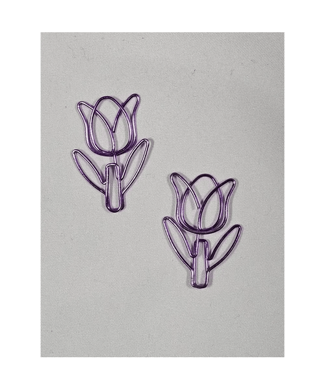 20 Tulip Paper clips in a tin