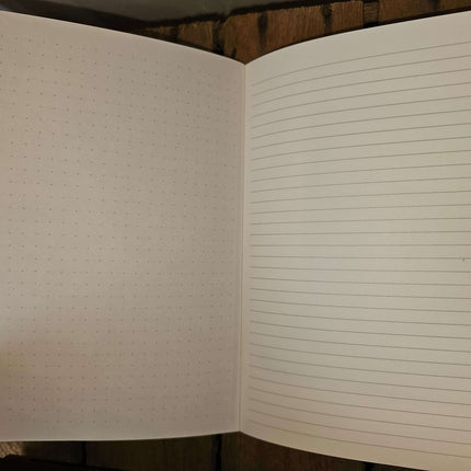 Divider Notebook with Ruler - Lined and Dotted Paper