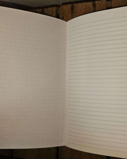 Divider Notebook with Ruler - Lined and Dotted Paper