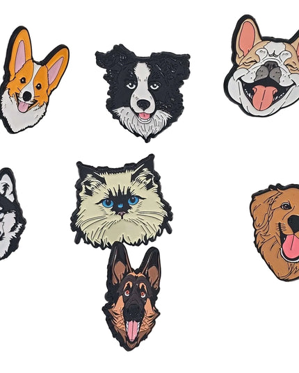Cat and Dogs pin badges