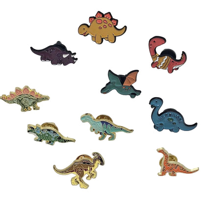 Dinosaur Pin Badges
