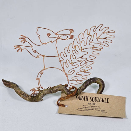 A Squirrel on a branch - Wire artwork