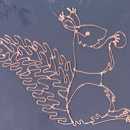 Squirrel Wire Hanging Decor Ornament