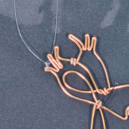 Squirrel Wire Hanging Decor Ornament