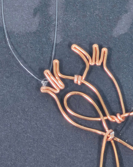Squirrel Wire Hanging Decor Ornament