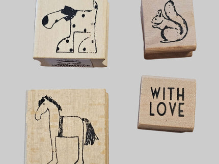 East of India wooden Ink Stamps in various