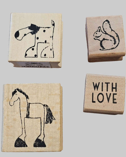 East of India wooden Ink Stamps in various