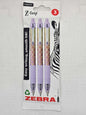 Zebra z grip mermaid pens