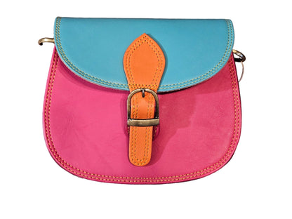 Multicoloured Saddle Crossbody Bag - The Red Squirrel