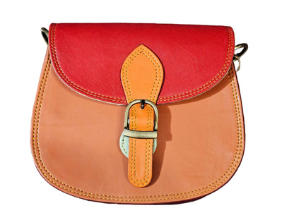 Multicoloured Saddle Crossbody Bag - The Red Squirrel