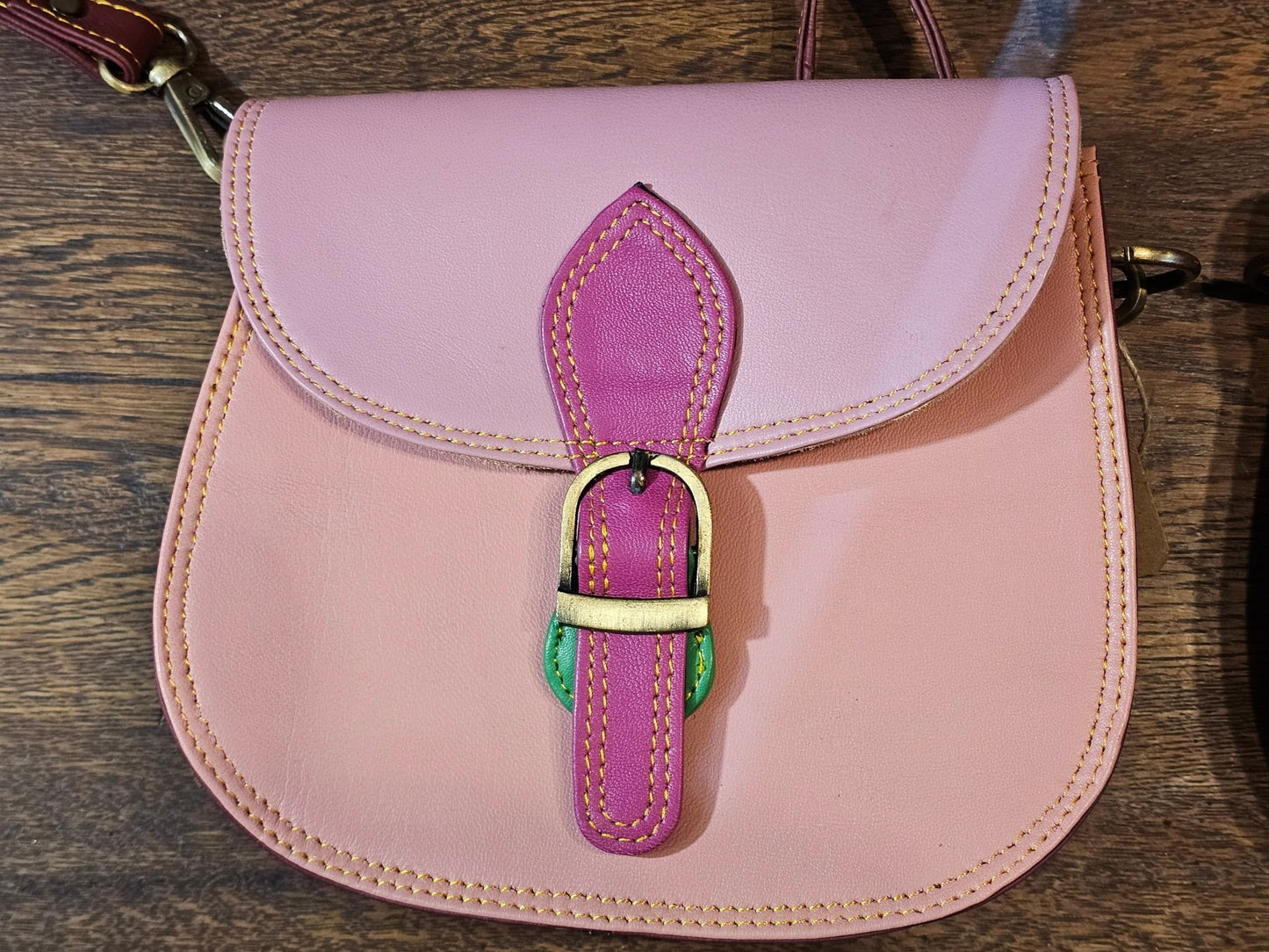 Multicoloured Saddle Crossbody Bag - The Red Squirrel