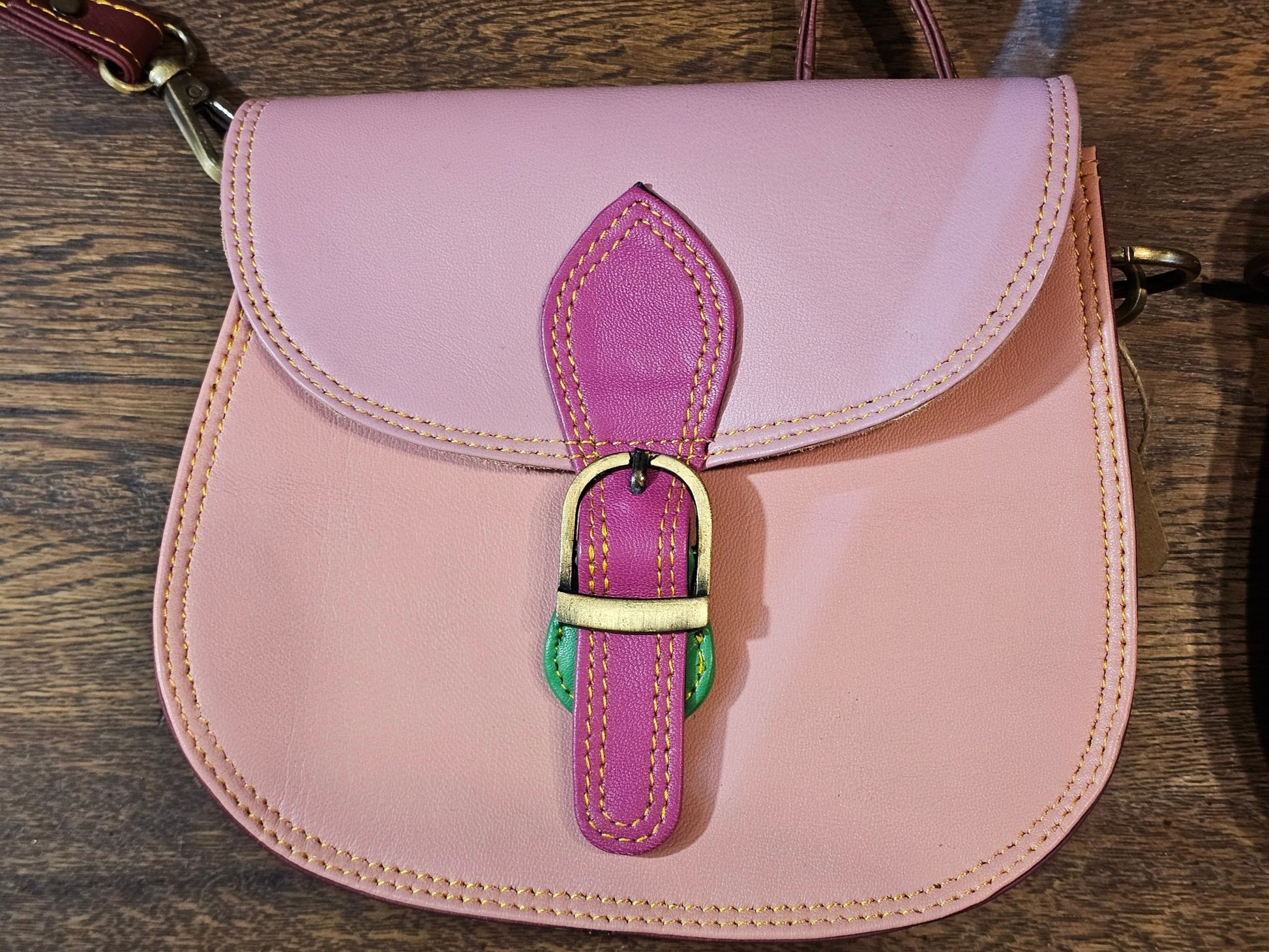 Multicoloured Saddle Crossbody Bag - The Red Squirrel
