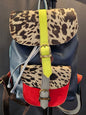 Recycled Leather Patchwork Backpack - Handcrafted & One - of - a - Kind - The Red Squirrel