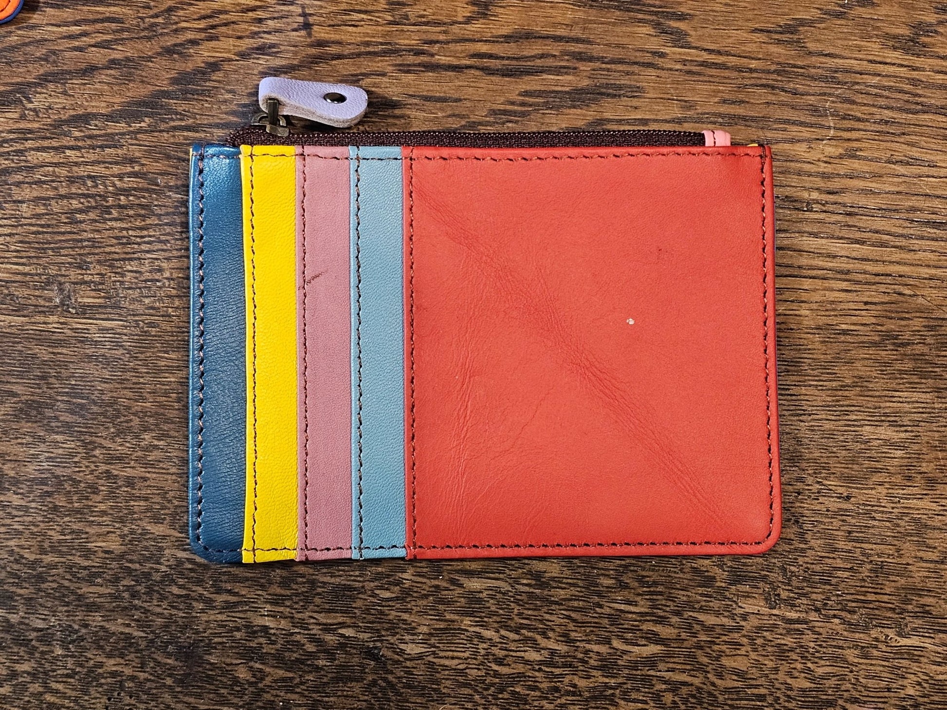 Kanga Recycled Leather Card Purse - The Red Squirrel
