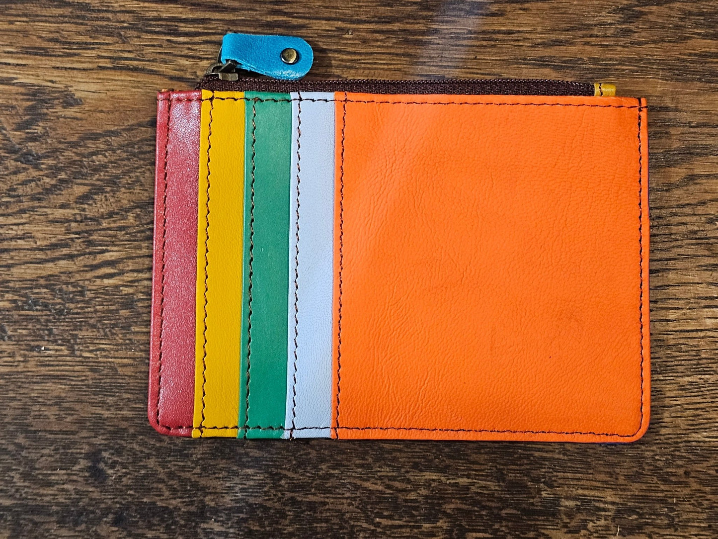 Kanga Recycled Leather Card Purse - The Red Squirrel