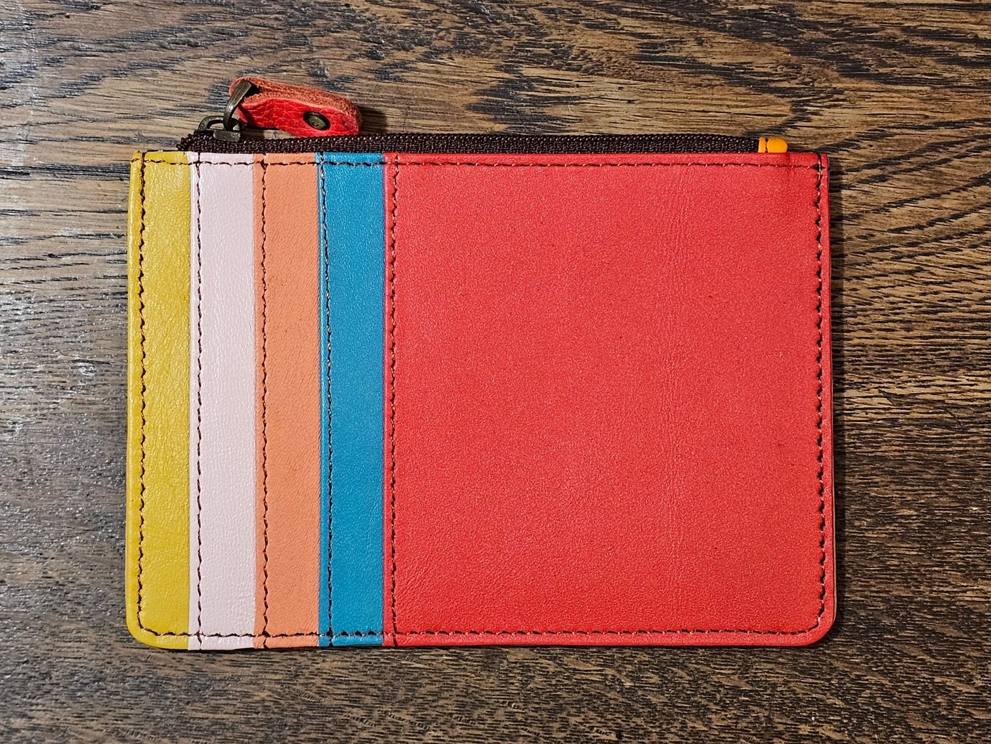 Kanga Recycled Leather Card Purse - The Red Squirrel