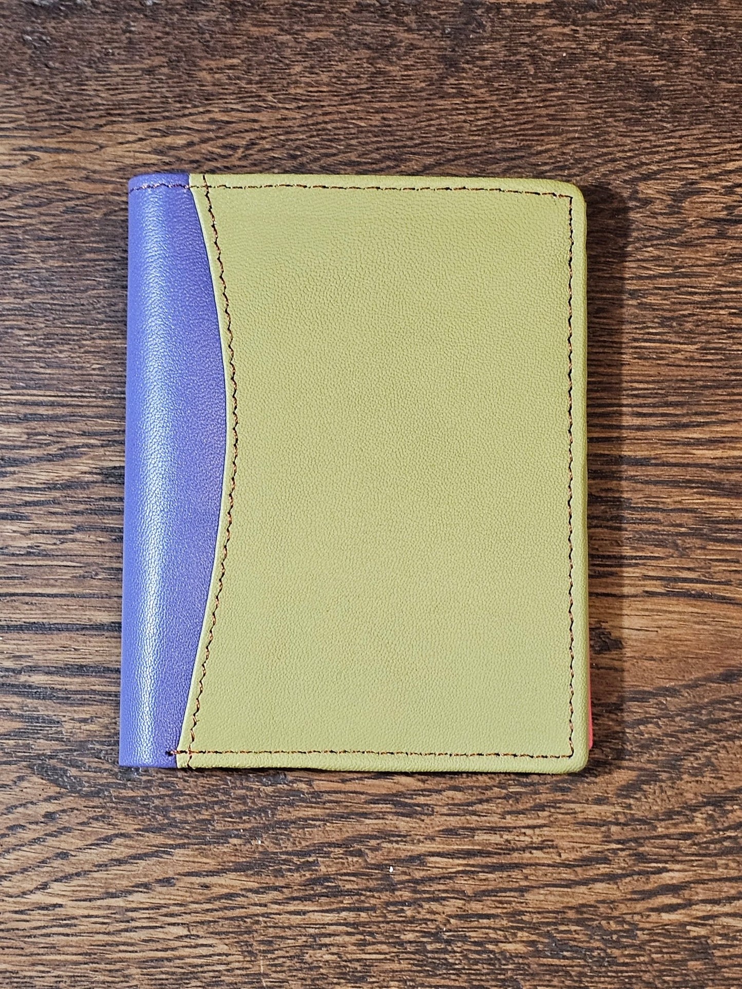 Multicoloured Recycled Leather Card Holder - Fairtrade - The Red Squirrel