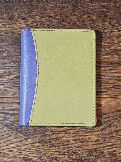 Multicoloured Recycled Leather Card Holder - Fairtrade - The Red Squirrel