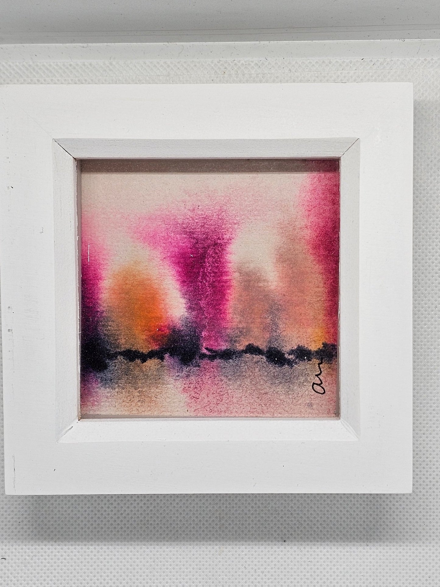 Original Watercolour painting in a box frame - The Red Squirrel