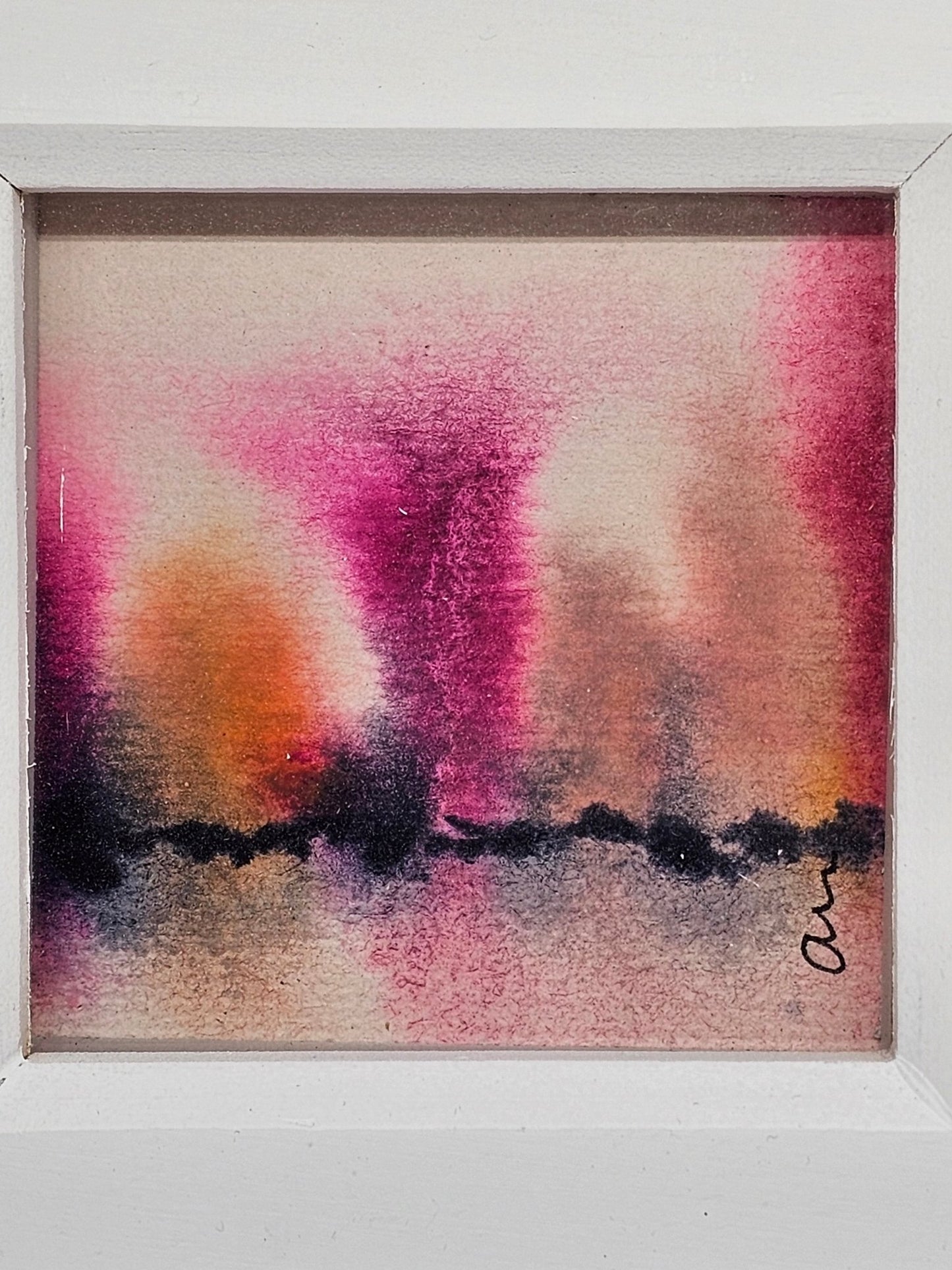 Original Watercolour painting in a box frame - The Red Squirrel