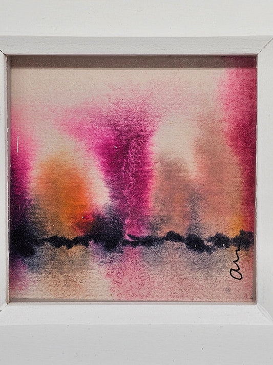 Original Watercolour painting in a box frame - The Red Squirrel