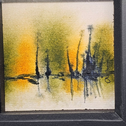 Original Watercolour painting in a box frame