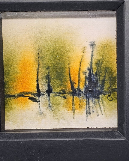 Original Watercolour painting in a box frame