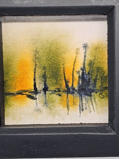 Original Watercolour painting in a box frame - The Red Squirrel