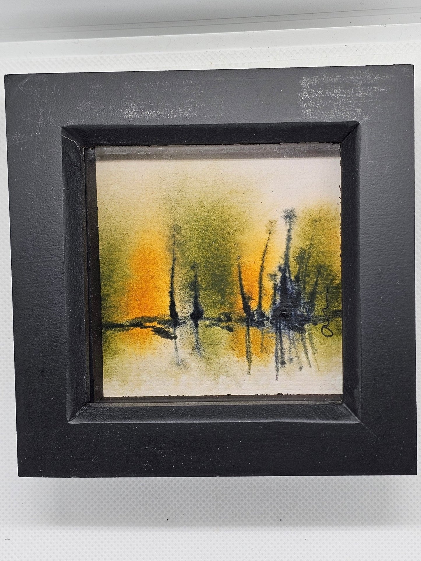 Original Watercolour painting in a box frame - The Red Squirrel