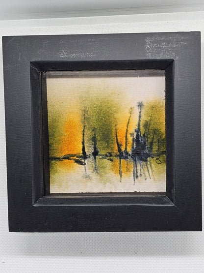 Original Watercolour painting in a box frame - The Red Squirrel