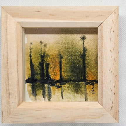 Original Watercolour painting in a box frame