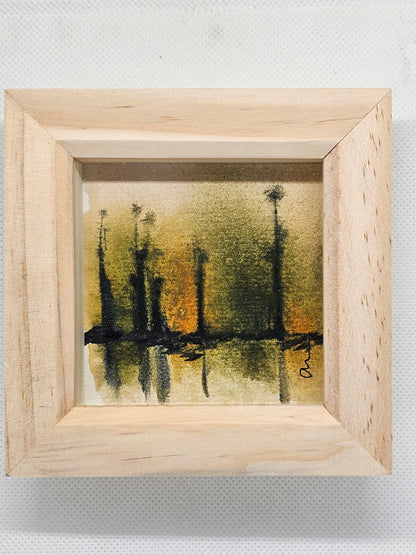 Original Watercolour painting in a box frame - The Red Squirrel