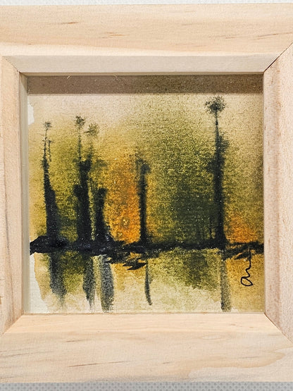 Original Watercolour painting in a box frame - The Red Squirrel