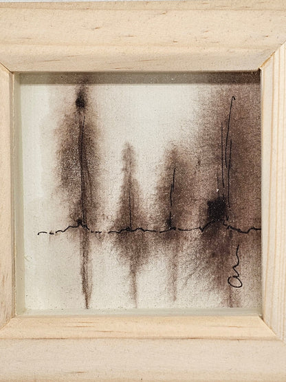 Original Watercolour painting in a box frame - The Red Squirrel