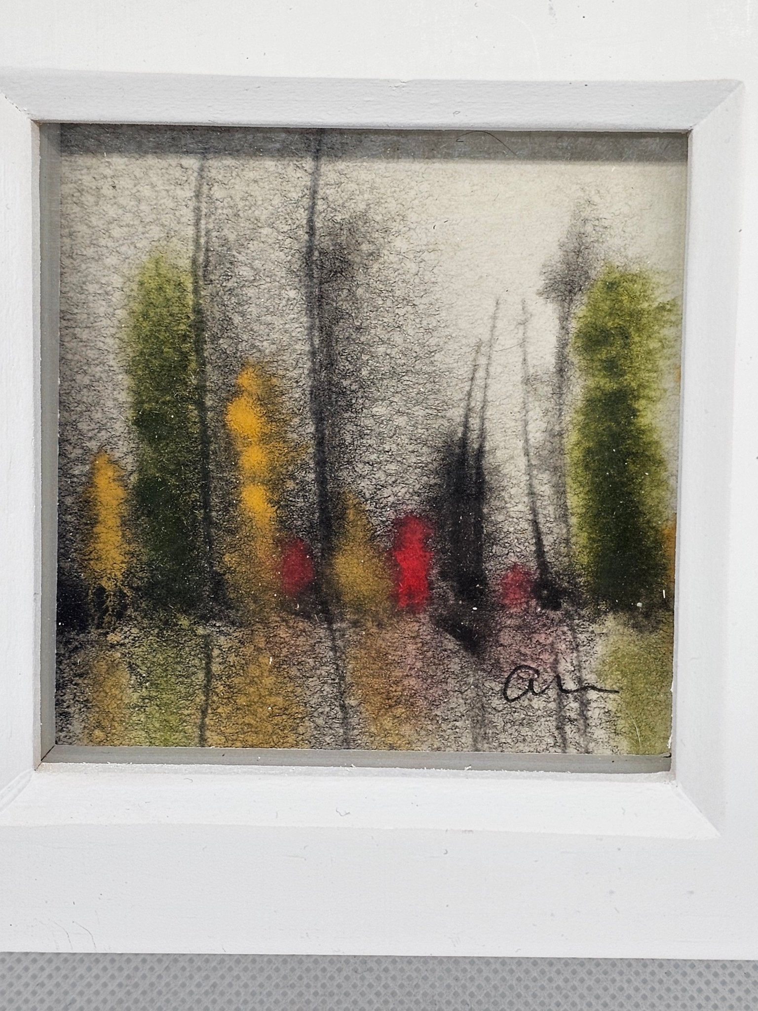 Original Watercolour painting in a box frame - The Red Squirrel