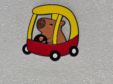 Capybara Pin Badges - various designs Car