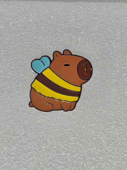 Capybara Pin Badges - various designs - The Red Squirrel