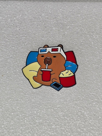 Capybara Pin Badges - various designs - The Red Squirrel