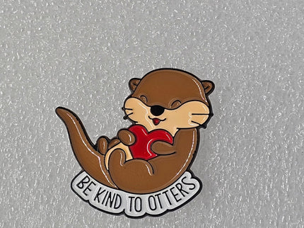 Animal Pin badges (Variety) Enamel Be kind to Otters