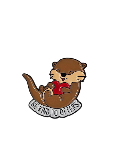 Animal Pin badges (Variety) Enamel Be kind to Otters