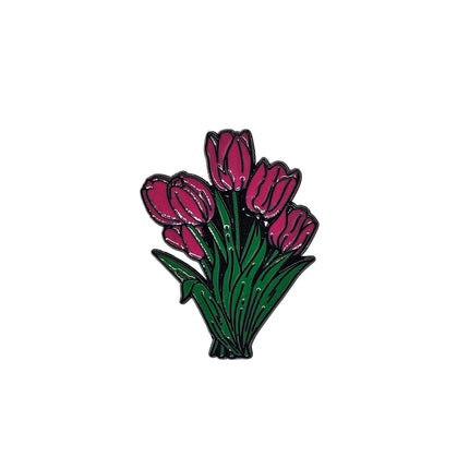 Floral themed pin badges - Various floral designs Floral Design 7