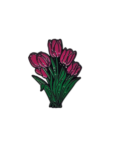 Floral themed pin badges - Various floral designs Floral Design 7