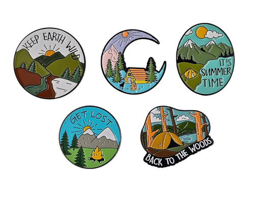 Outdoor Adventure Pin badges - The Red Squirrel